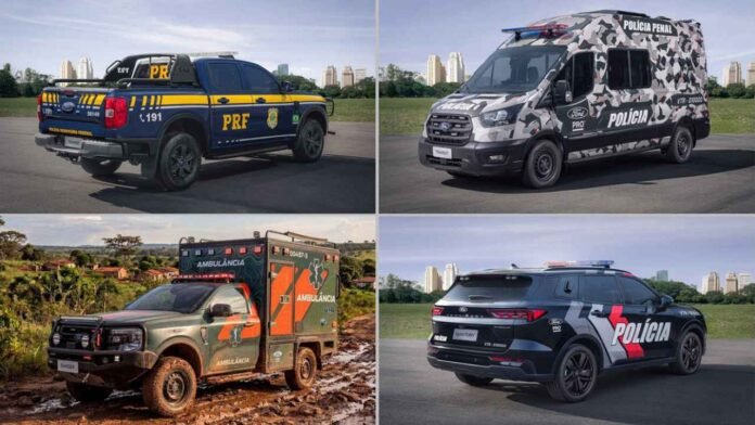 Veículos modificados Ford Pro para forças de segurança